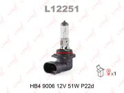 LYNXauto L12251 Bulb, spotlight| Bulb, headlight| Bulb, fog light| Bulb, cornering light